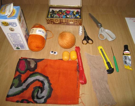 На уроке психолога, мастер-класс изготовление куклы Страшуля