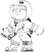 Космонавт, занятие психолога